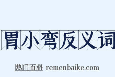 胃小弯反义词是什么意思的图片